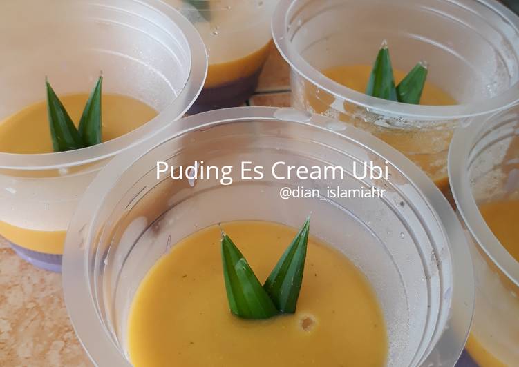 Puding Es Cream Ubi