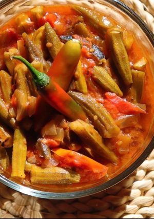 صورة لوصفة بامية حوس 😋