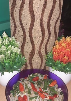 Foto resep Tumis touge mix kacang panjang mandi cabe rawit utuh 😍🤤