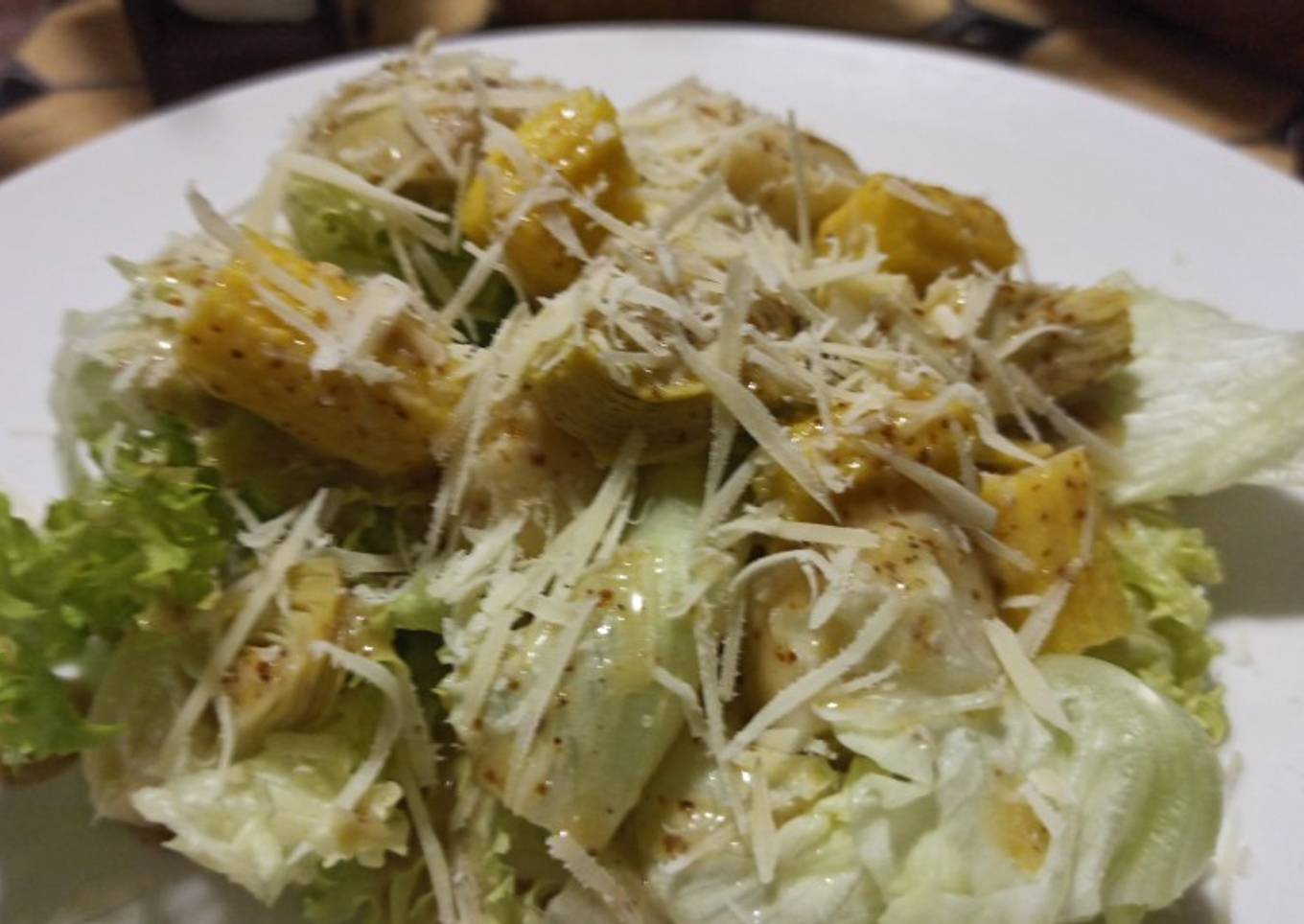 Ensalada de lata con miel-mostaza