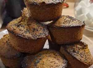 Une photo de Muffins pavot coeur chocolat