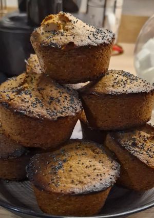 Une photo de Muffins pavot coeur chocolat