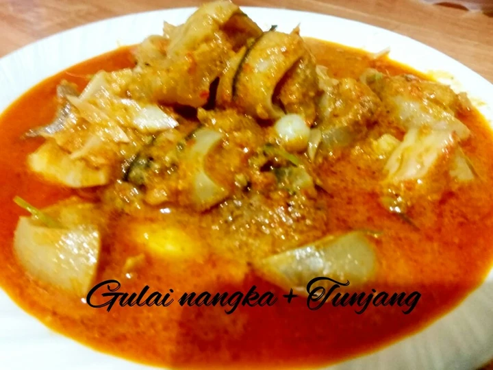 Cara Mudah Membuat Resep Gulai Nangka + Tunjang (kikil) yang Menggugah Selera