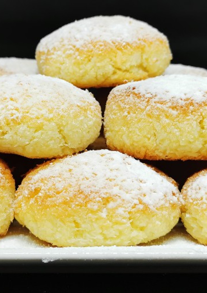 Una foto de Galletas blanditas de coco con solo 3 ingredientes