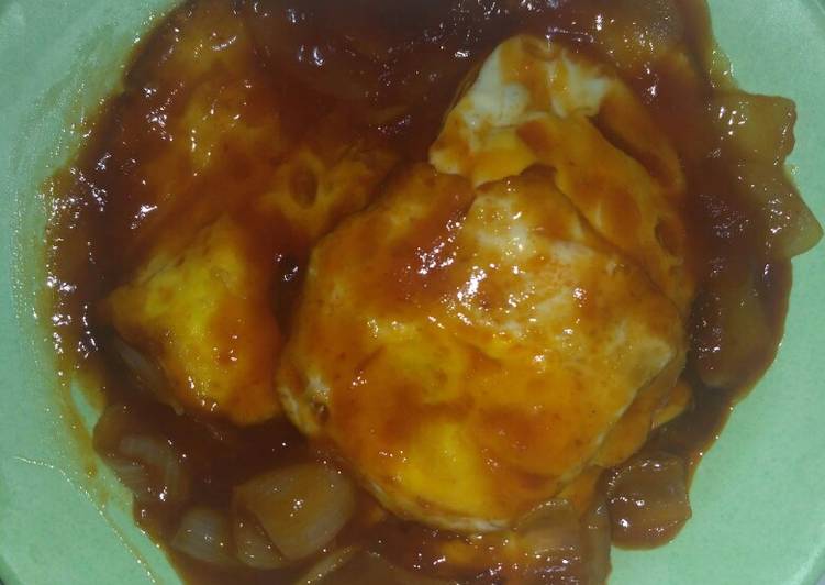 Resep Telor mata sapi asam manis Anti Gagal