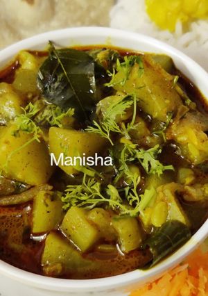 A picture of Hingwali Lauki(Bottle Gourd).