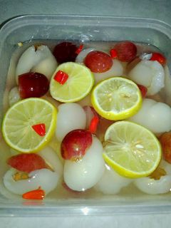 Foto resep Asinan rambutan + anggur