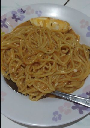 Foto resep Spaghetti rebus telur