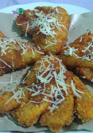 Foto resep Pisang Krunchi Karamel Keju