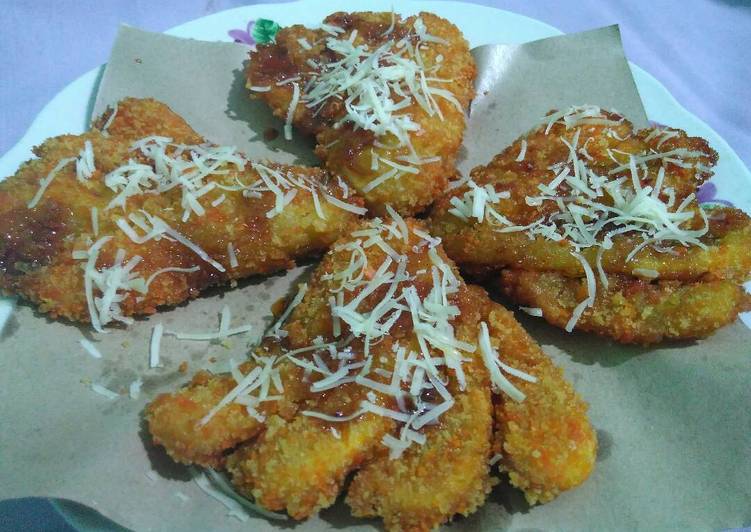 Pisang Krunchi Karamel Keju