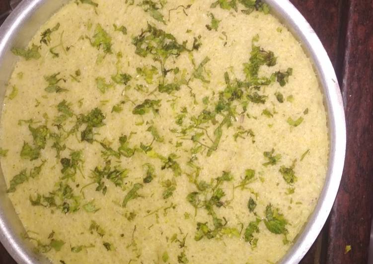 Bajra and moong dhokla