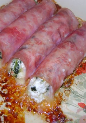 Una foto de Canelones de < San Valentín > sin masa para celíacos o regímenes