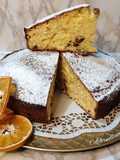 Torta arancia e uvetta