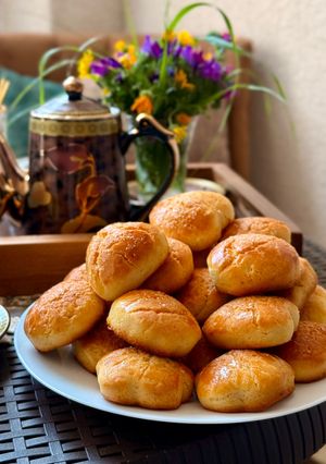 صورة لوصفة حلوة الطابع او الطورنو بمبشور و عصير البرتقال 🍊🍊🍊
