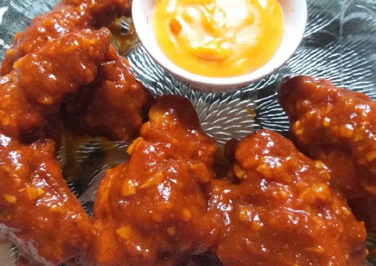 Fire Wings dan Cheese Sauce ala Richeese