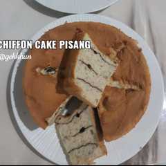 A picture of Banana Chiffon Cake - Putih Telur.