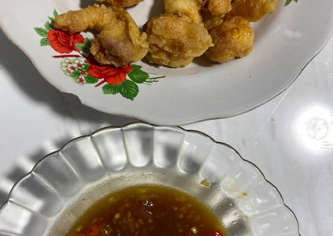 Udang Goreng Tepung Saos Tiram