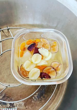 寶寶副食品： 水梨紅棗蓮子木耳湯 的食譜成品照片