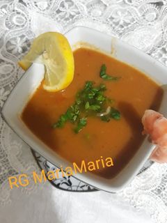 صورة لوصفة حساء القمرون 🦐🥕🍅