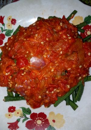 Foto resep Sambal lado kacang panjang #MasakanPadang