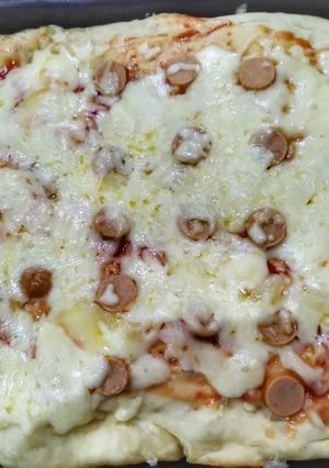 Foto resep Pizza sosis mozarella oven