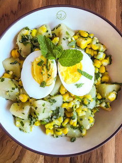 Foto resep Potato and Corn Salad
