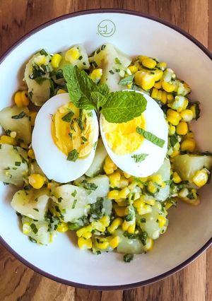 Foto resep Potato and Corn Salad