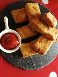 Una foto de Tofu empanado 🌱vegetariano