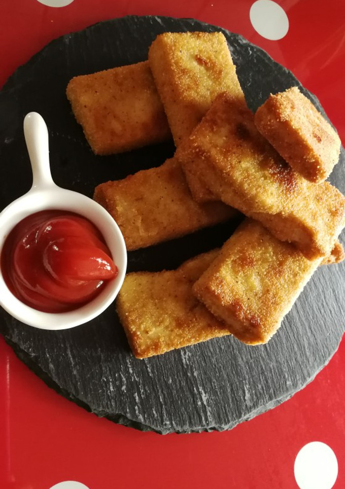 Una foto de Tofu empanado 🌱vegetariano