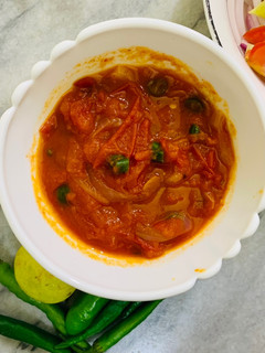 A picture of Khatta Salan.