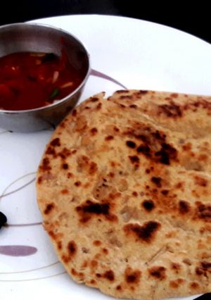 A picture of Stove baked tomato chutney.