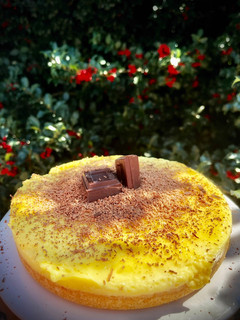 Una foto de Tarta fría de lemon crud