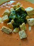 Crema de tomate al pesto!
