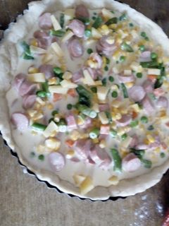 Una foto de Tarta de verduras y queso