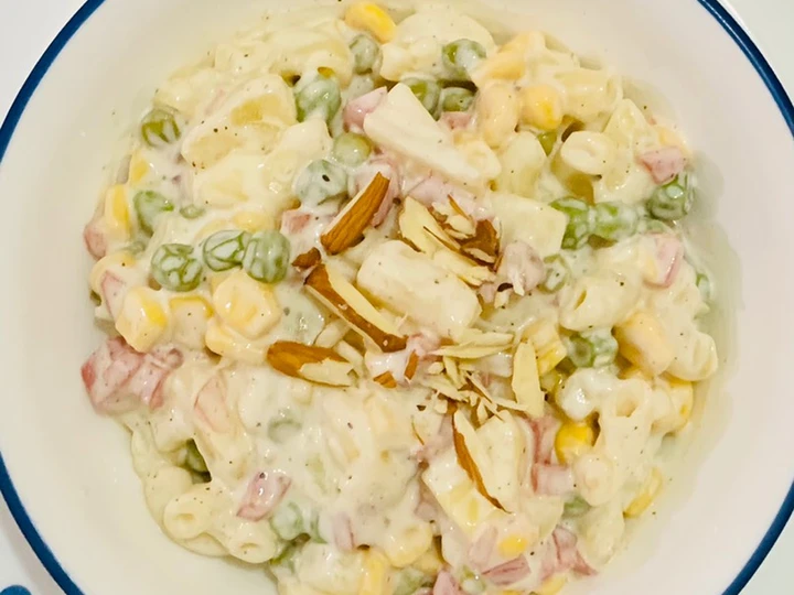 Easy Steps to Prepare Recipe Creamy Macaroni Salad that is  Makes Drooling, So Delicious}