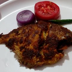 A picture of Pomfret fish fry.