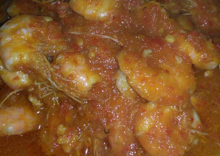 Sambal udang pedas manis