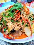 ปูกะหรี่ ผัดแห้ง