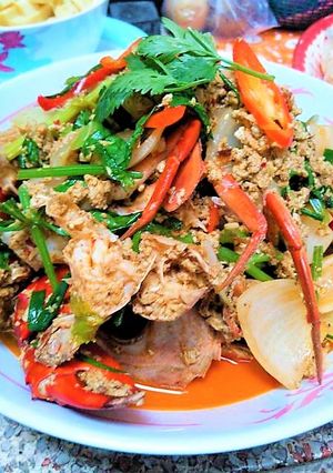 รูปของ ปูกะหรี่ ผัดแห้ง