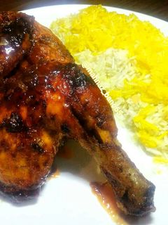 عکسی از دستور جوجه با سس آلبالو