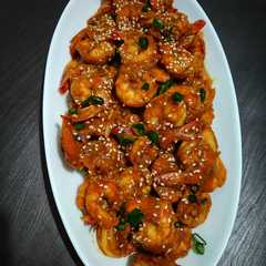 হানি গার্লিক শ্রিম্প রেসিপির প্রধান ছবি