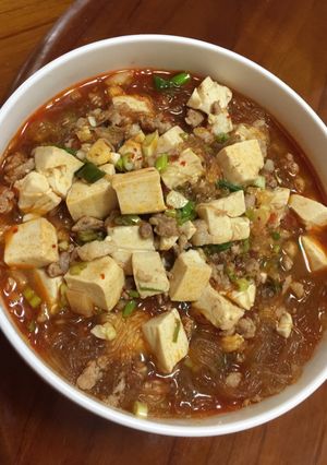 麻婆豆腐冬粉 的食譜成品照片