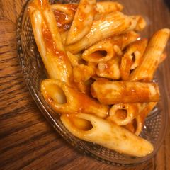 Penne with sauce 3 ingredients fast easy A picture of Penne with sauce 3 ingredients fast easy.