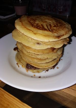 Nutellával töltött palacsinta recept fotója