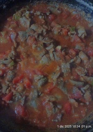 Una foto de Bistec a la mexicana 🇲🇽🥰