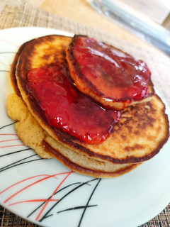 Una foto de Hotcakes de avena, sin harina!