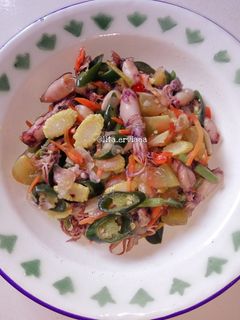Foto resep Tumis cumi asin mejiku