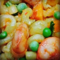 A picture of Macaroni Shrimps.