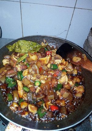 Foto resep Oseng kikil super pedas
