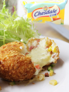 爆漿起司香腸蔬菜可樂餅by戀戀家 的食譜成品照片